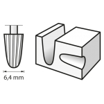 ФРЕЗА ВЫСОКОСКОРОСТНАЯ  6,4 ММ (117) DREMEL 2.615.011.7JA 26150117JA DREMEL ООО Ворлд оф Тулс