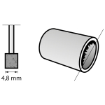 2.615.815.3JA (26158153JA) ШЛИФОВАЛЬНЫЙ КАМЕНЬ ИЗ ОКСИДА АЛЮМИНИЯ 4,8 MM (8153) DREMEL ООО Ворлд оф Тулс