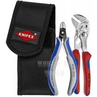 KNIPEX Набор инструментов для снятия стяжек: KN-8605150, KN-7902125, поясная сумка KN-001972V01