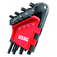 Набор Г-образных ключей Torx® 280 TX/S8C в пластиковом держателе USAG