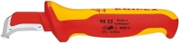 KN-9855	Нож для кабеля VDE с "пяткой", 180 мм, нерж. хирургическая сталь, 2К диэлектрическая ручка