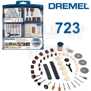 МНОГОЦЕЛЕВОЙ НАБОР 100 ПРЕДМЕТОВ (723) DREMEL®