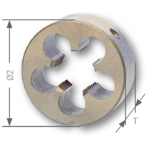 Плашка BSW ≈ DIN EN 22568 HSS, шлифованная RUKO